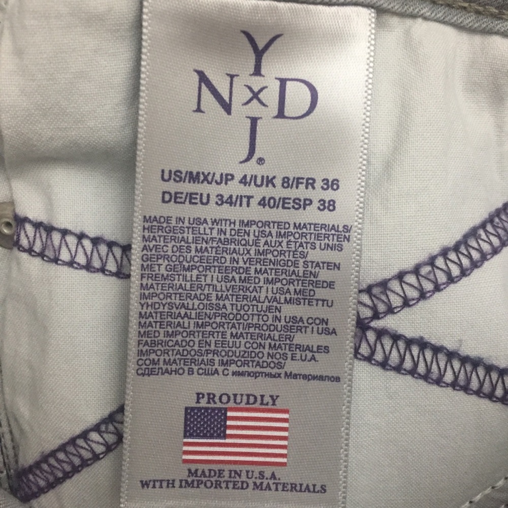 NYDJ Alina Ankle Jeans Grey Skinny Sz 4 - Picture 6 of 7